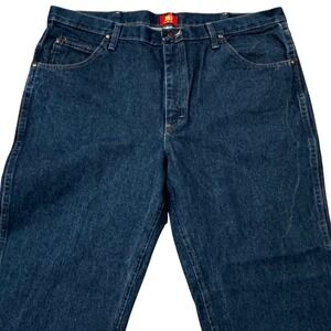 Wrangler 36MWZ Cowboy Cut Slim Fit Jeans‎ Mens 40x32 Blue Indigo Denim 36MWZPD